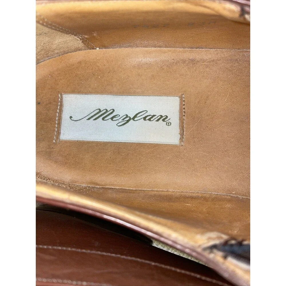 Mezlan Men’s Dress Shoes Size 10.5 M Brown Leather Business Formal City